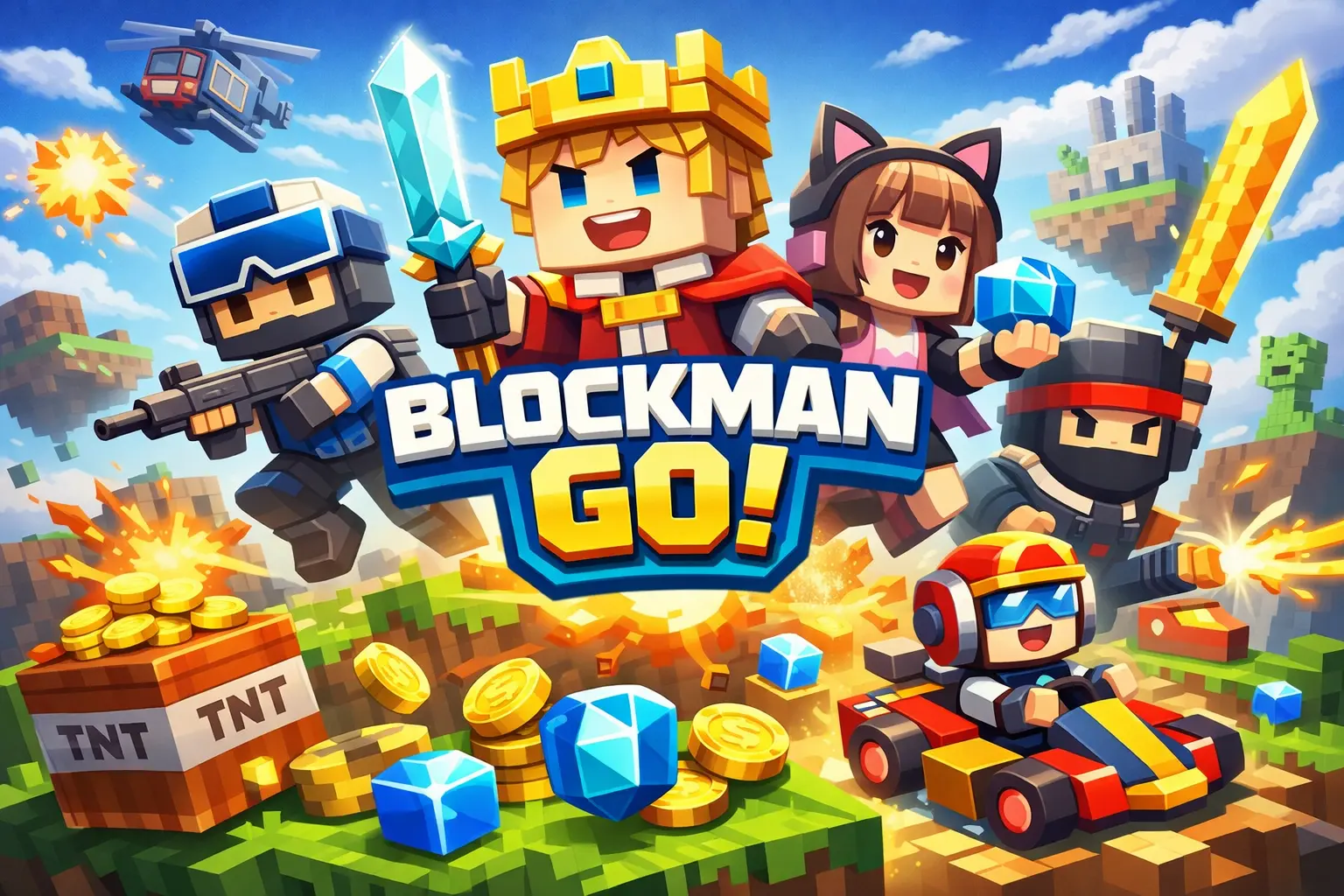 Blockman Go Mod APK (Mod Menu) — Unlimited Money & GCubes
