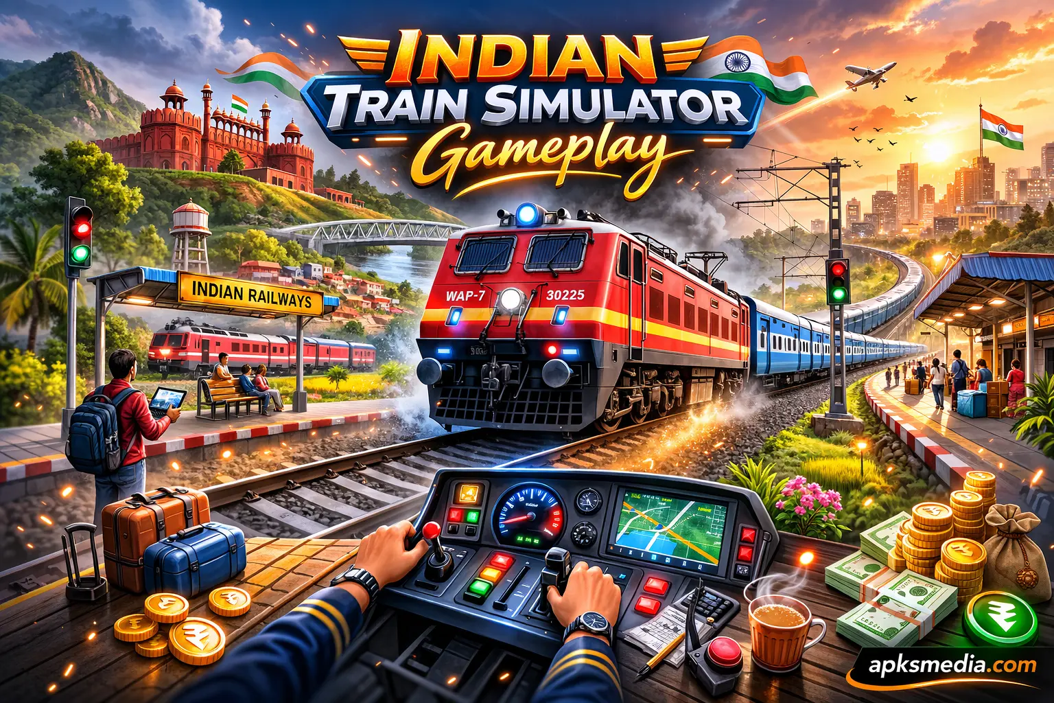 Indian Train Simulator Mod APK Unlimited Money